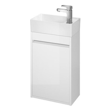 Cersanit S924-001 - Шкаф за баня под мивка BARBARA 59,3x39,2 см, бял гланц