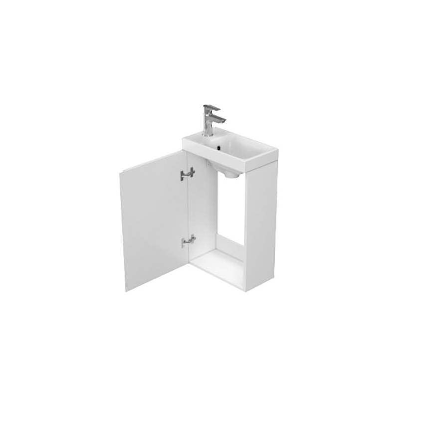 Cersanit S929-014 - Шкаф за баня под мивка MEDDIE 59x39 см, бял гланц