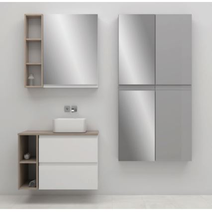 Cersanit S929-018 - Огледален шкаф за баня MEDDIE 80x59,5 см