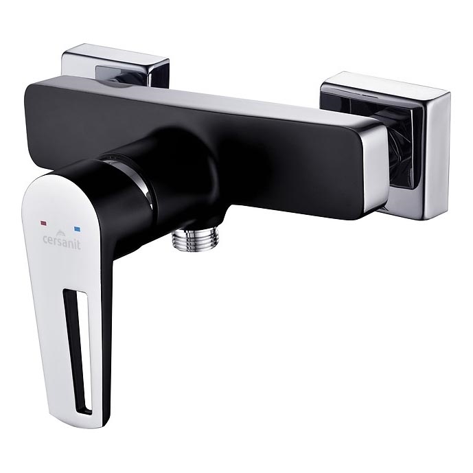 Cersanit S951-034 - Кранче за душ MILLE черен/лъскав хром