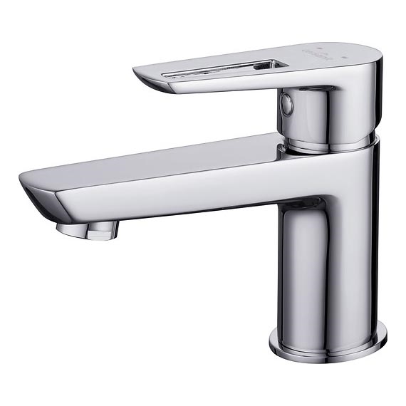 Cersanit S951-045 - Кран за мивка MILLE 13,4 см лъскав хром + сифон