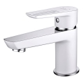 Cersanit S951-047 - Кран за мивка MILLE 13,4 см бял + сифон
