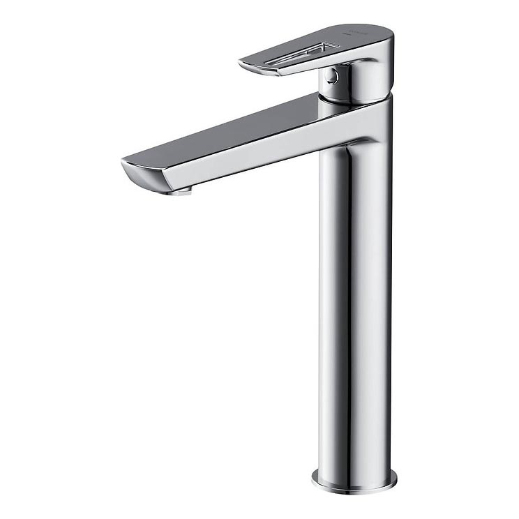 Cersanit S951-354 - Кран за мивка MILLE 27 см лъскав хром + сифон