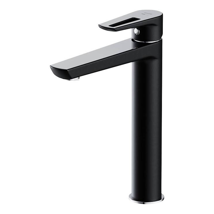 Cersanit S951-356 - Кран за мивка MILLE 27 см черен + сифон