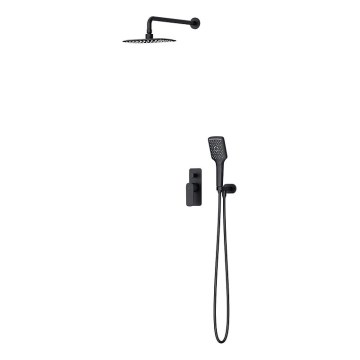 Cersanit S952-031 - Душ комплект с вградена батерия LARGA, черен