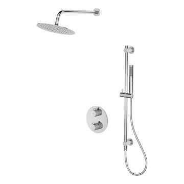 Cersanit S952-032 - Душ комплект с термостатичен скрит смесител ZEN лъскав хром