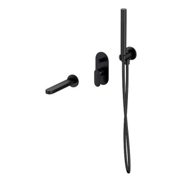 Cersanit S952-042 - Комплект за вана с вградена батерия CREA, черен