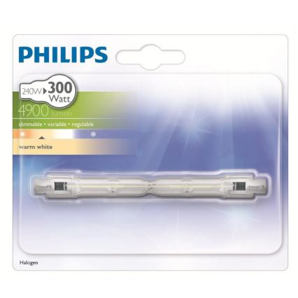 Халогенна крушка PHILIPS R7s/240W/230V 2900K - ECO HALO 118 мм
