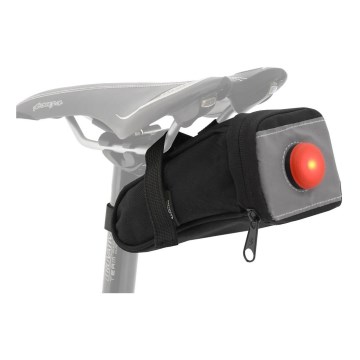 Чанта за седалка на велосипед 0,5 л със задна LED светлина 2xCR2032
