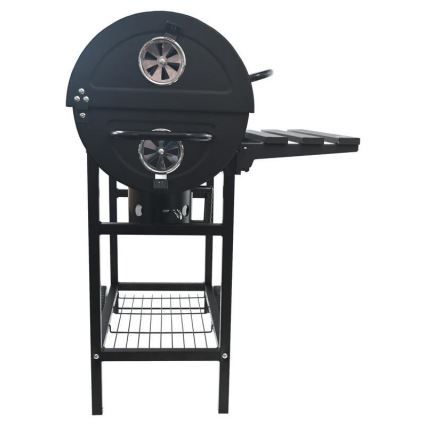 Черен грил на дървени въглища