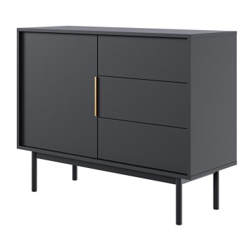 Черен комод ELI