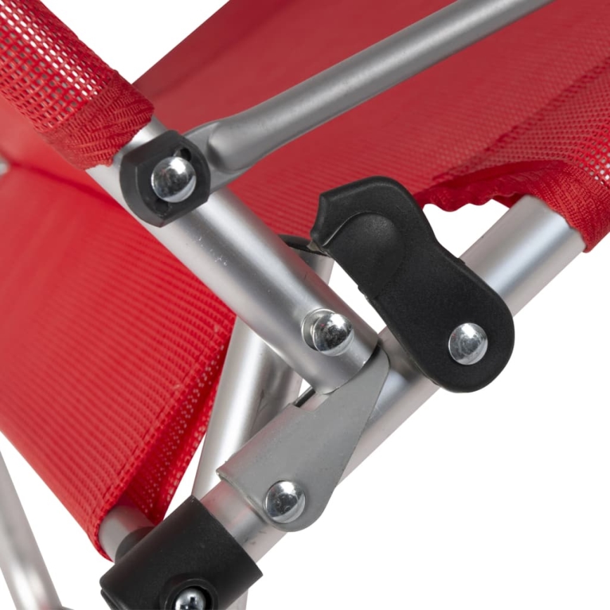 Червен сгъваем къмпинг стол