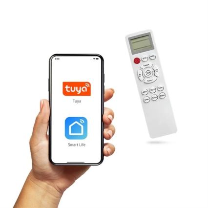 Хибриден соларен климатик 5 kW Tuya Wi-Fi бял + дистанционно управление