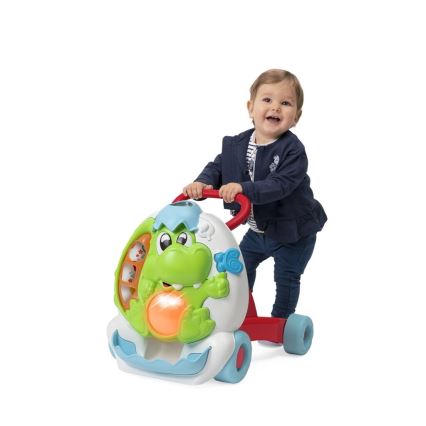 Chicco - Активна бебешка проходилка и звук 2в1 DINO 2xAA