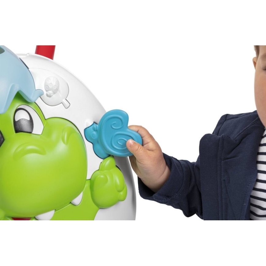Chicco - Активна бебешка проходилка и звук 2в1 DINO 2xAA