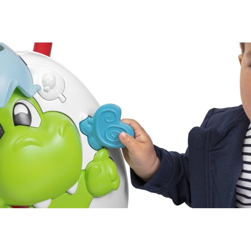 Chicco - Активна бебешка проходилка и звук 2в1 DINO 2xAA