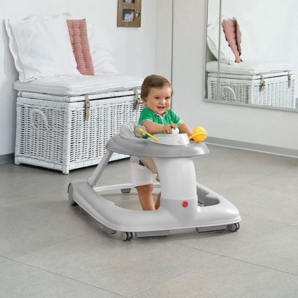 Chicco - Бебешка проходилка 1-2-3 сив