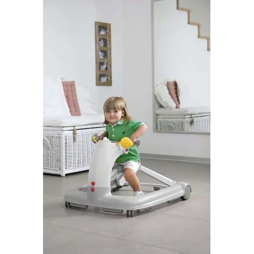 Chicco - Бебешка проходилка 1-2-3 сив