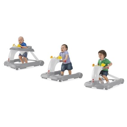 Chicco - Бебешка проходилка 1-2-3 сив