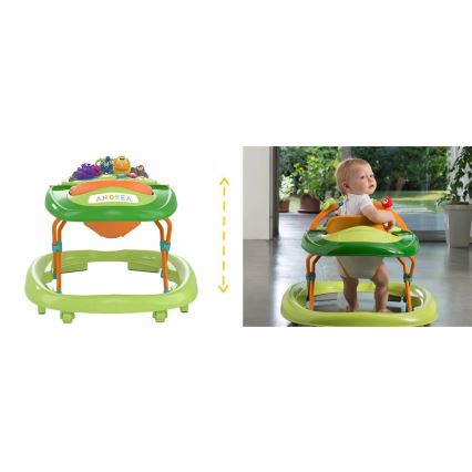 Chicco - Бебешка проходилка WALKY TALKY зелен