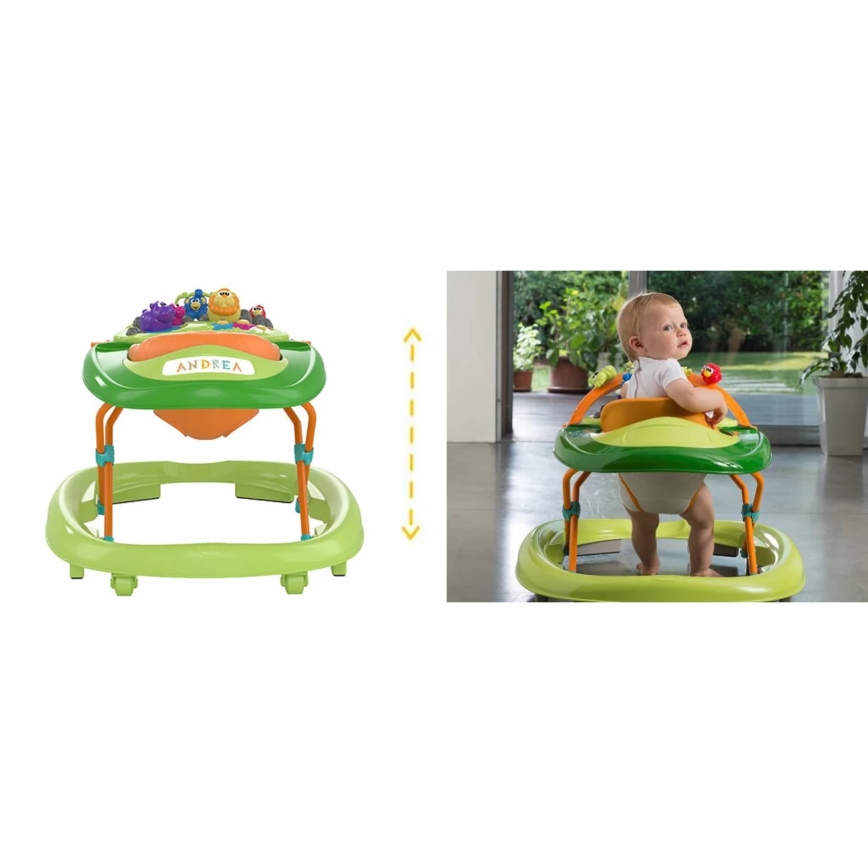Chicco - Бебешка проходилка WALKY TALKY зелен