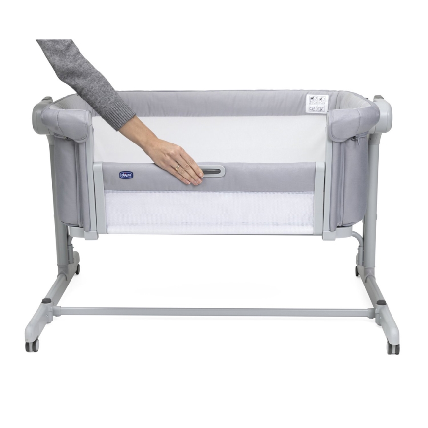Chicco - Бебешка кошара 2в1 2v1 NEXT2ME MAGIC EVO светлосив