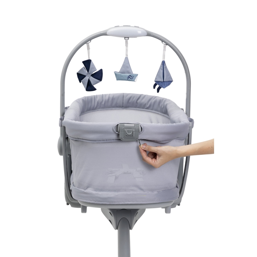Chicco - Бебешка кошара 5в1 BABY HUG PRO сив