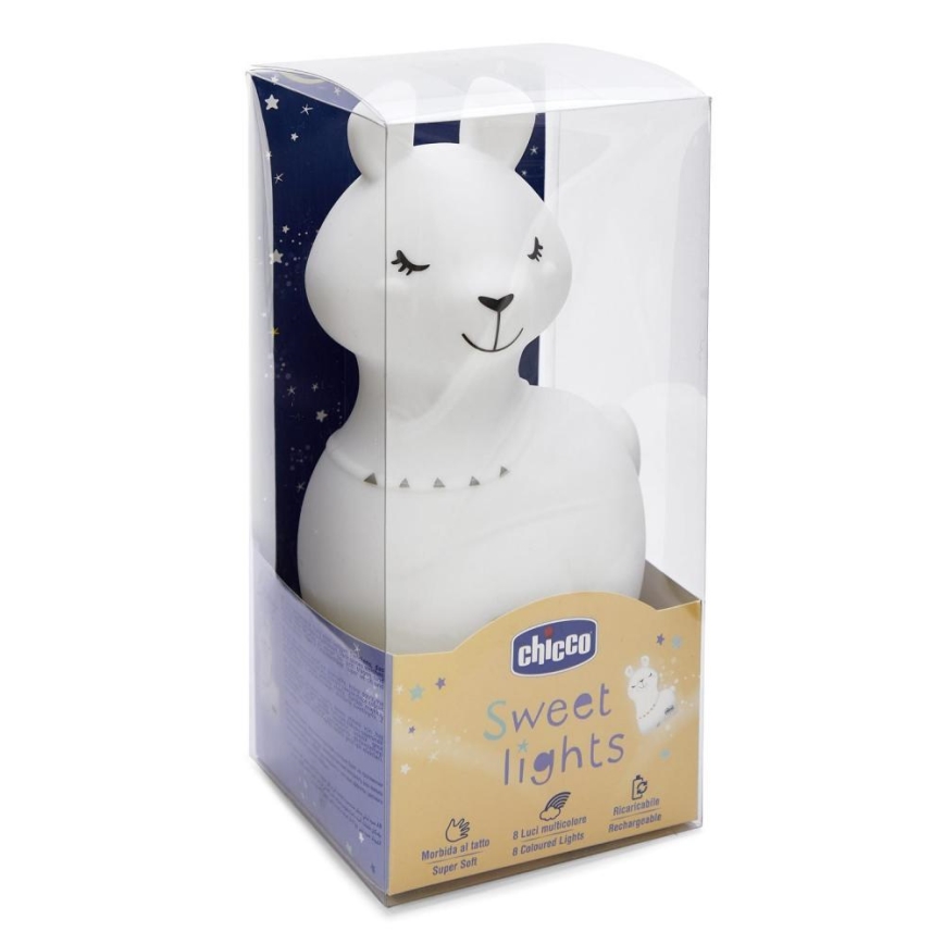 Chicco - Детска нощна лампа SWEET LIGHTS лама