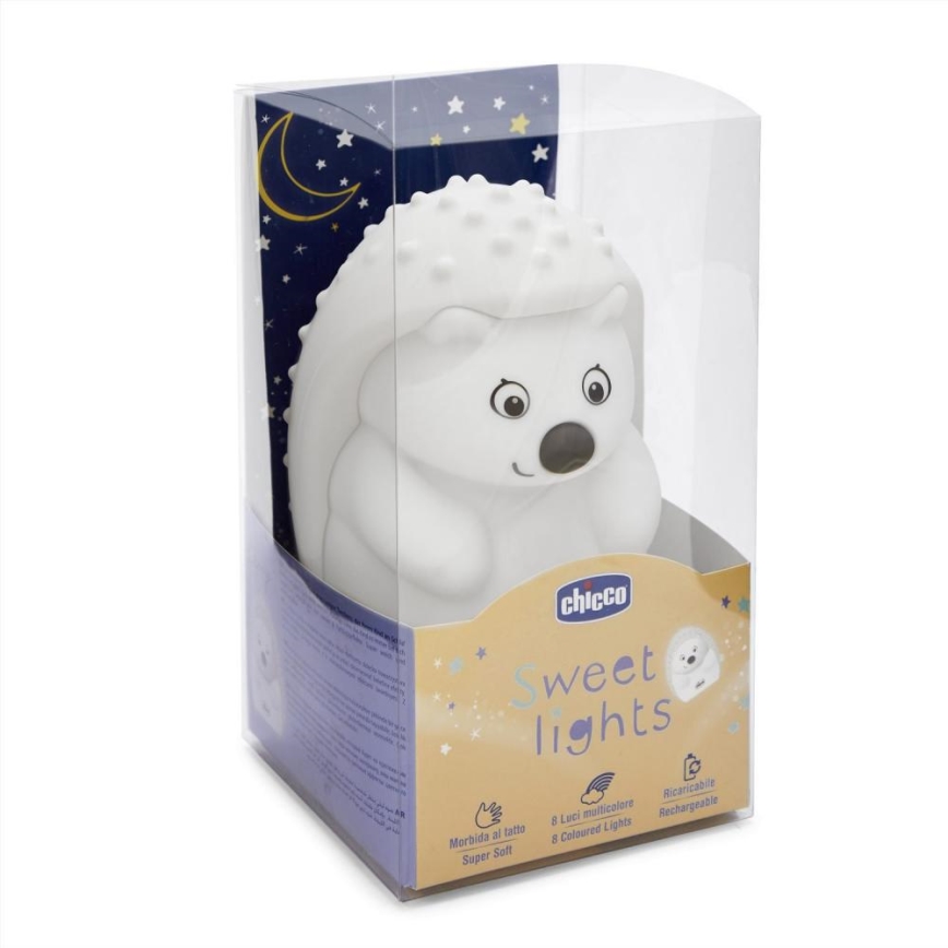 Chicco - Детска нощна лампа SWEET LIGHTS таралеж