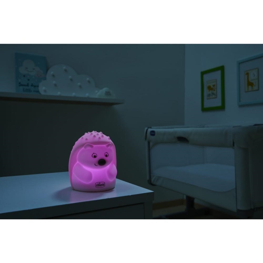 Chicco - Детска нощна лампа SWEET LIGHTS таралеж