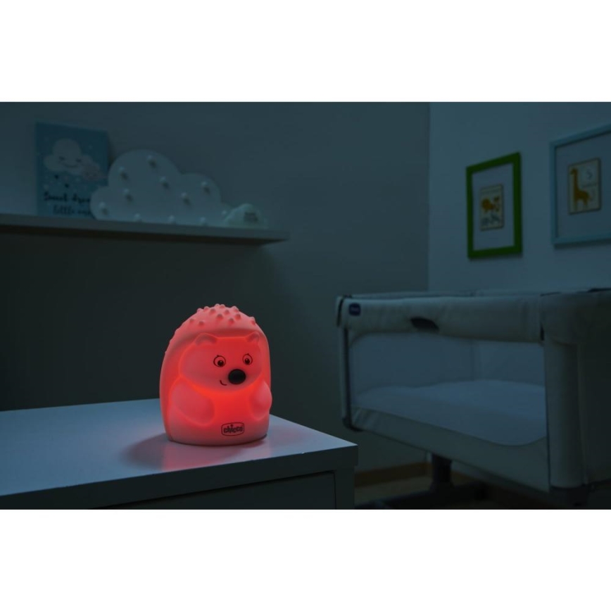 Chicco - Детска нощна лампа SWEET LIGHTS таралеж