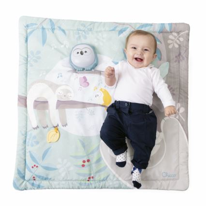 Chicco - Детско одеяло за игра 2в1 3xAAA бухал