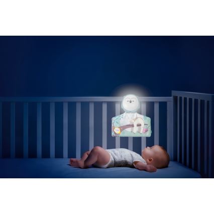 Chicco - Детско одеяло за игра 2в1 3xAAA бухал