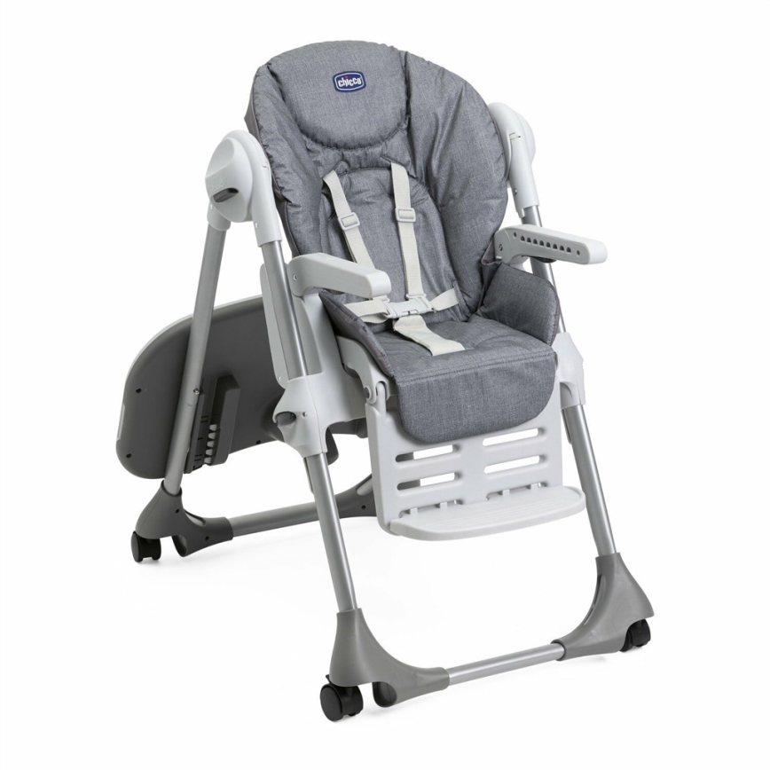 Chicco - Детско столче за хранене Polly Easy сив