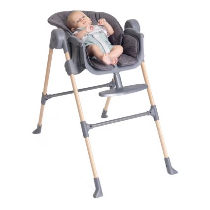 Chicco - Детско столче за хранене Polly Essential - сив