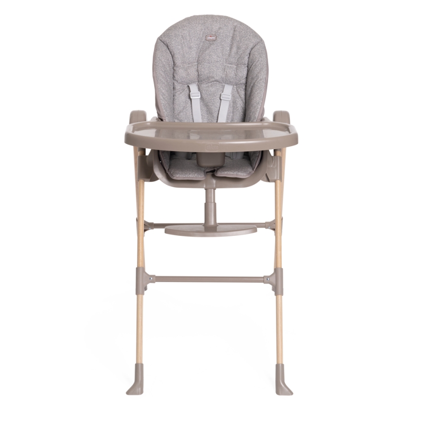 Chicco - Детско столче за хранене Polly Essential - сив/кафяв
