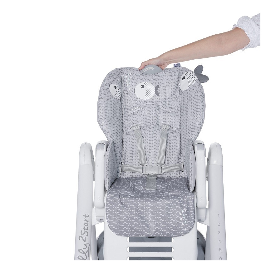 Chicco - Детско столче за хранене Polly2Start - Dots