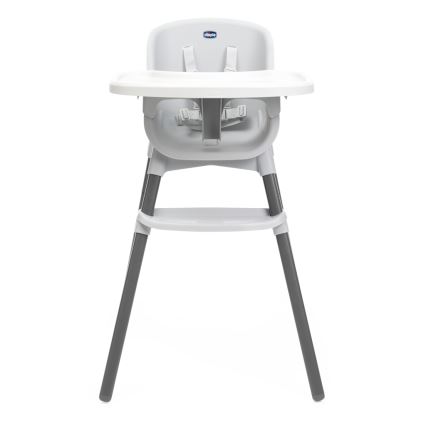 Chicco - Детско столче за хранене ZEST 3в1 бял/сив