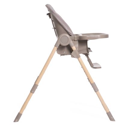 Chicco - Детско столче за хранене Polly Essential - сив/кафяв