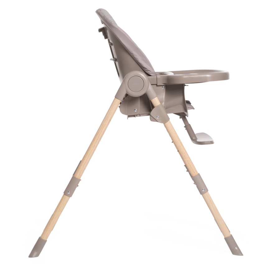 Chicco - Детско столче за хранене Polly Essential - сив/кафяв