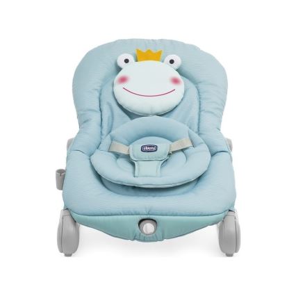 Chicco - Детско вибриращо шезлонг с мелодия BALLOON Froggy синьо