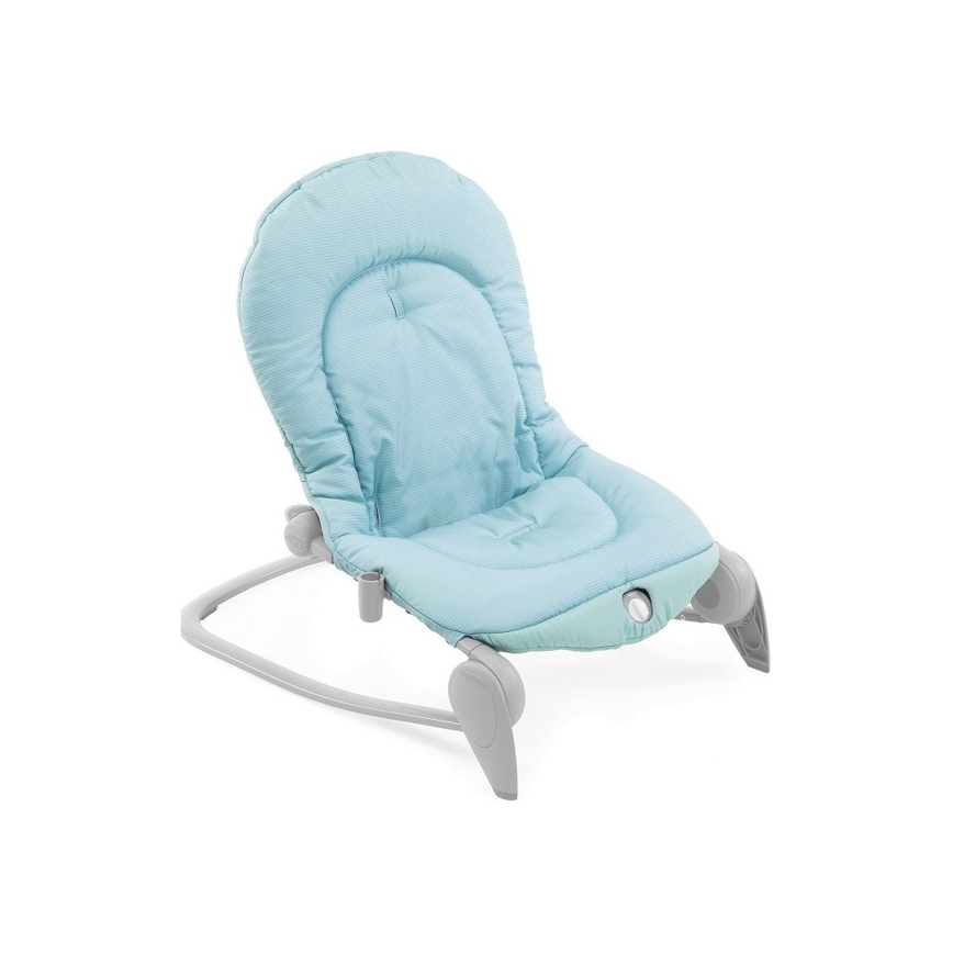 Chicco - Детско вибриращо шезлонг с мелодия BALLOON Froggy синьо
