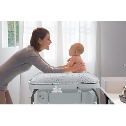 Chicco - Маса за преповиване с вана CUDDLE&BUBBLE сива