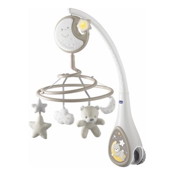 Chicco - Музикална въртележка за креватче 3в1 NEXT2DREAMS 3xAA сив