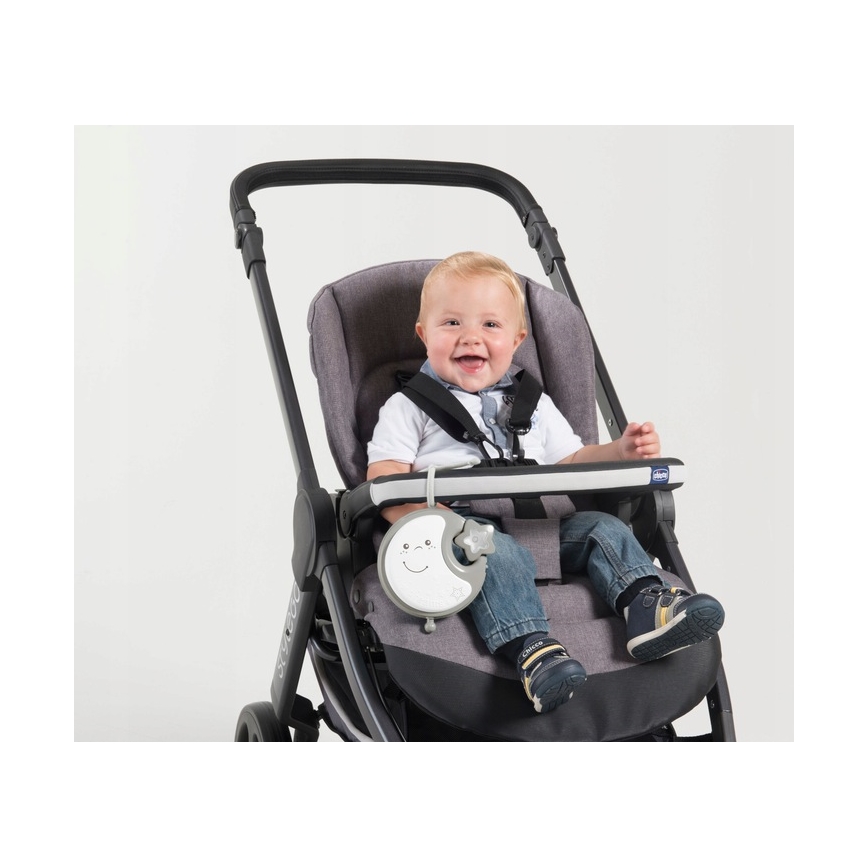 Chicco - Музикална въртележка за креватче 3в1 NEXT2DREAMS 3xAA сив