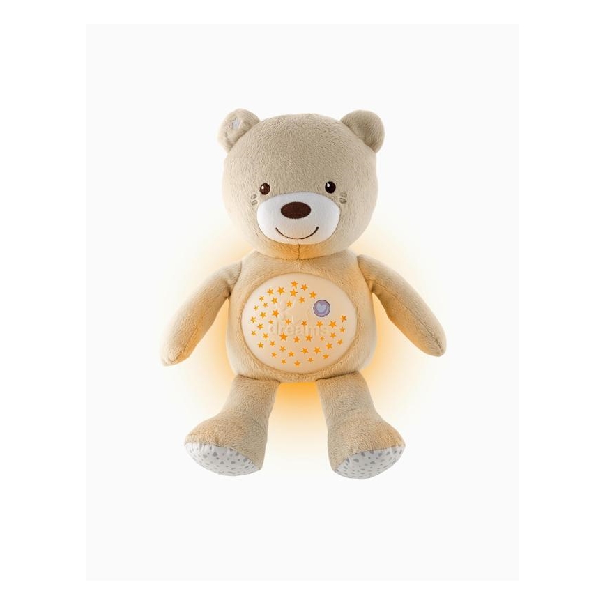Chicco - Проектор с мелодия BABY BEAR 3xAAA бежов