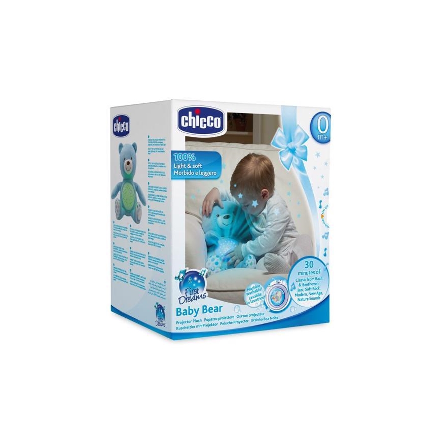 Chicco - Проектор с мелодия BABY BEAR 3xAAA син