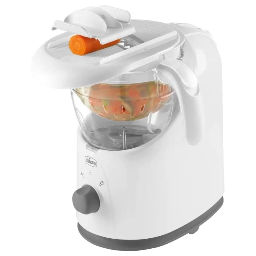 Chicco - Тенджера за готвене на пара и блендер 4в1 EASY MEAL