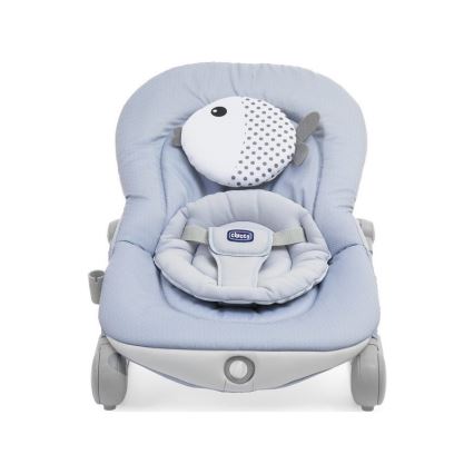 Chicco - Вибрираща бебешка люлка с мелодия BALLOON Dots 2xAA + 1xLR20 син