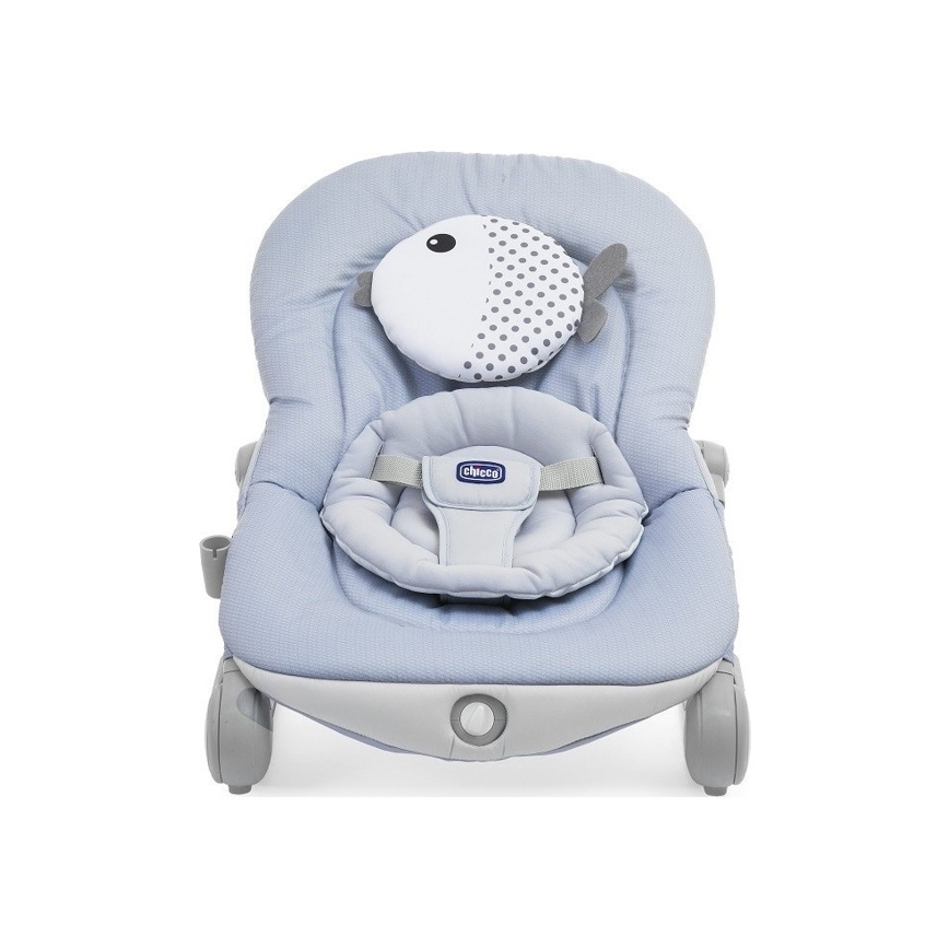 Chicco - Вибрираща бебешка люлка с мелодия BALLOON Dots 2xAA + 1xLR20 син